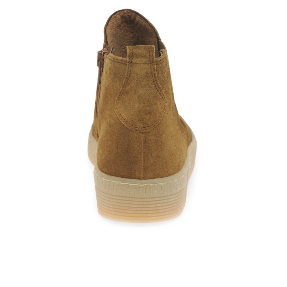 Gabor Daim Cognac | Bottines Femme Lance Exclusives